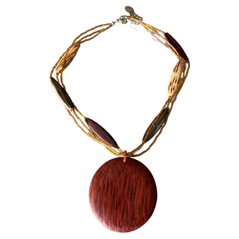 Wooden Beaded Necklace